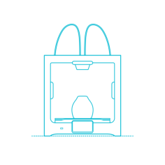 Digital Products 3D Printers Monoline Svg Vector, Free Vectors File